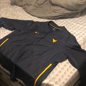 WVU Nike quarter zip coaches sideline jacket